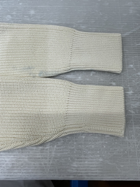 Andersen-Andersen 5Gクルーネックニット M アイボリー