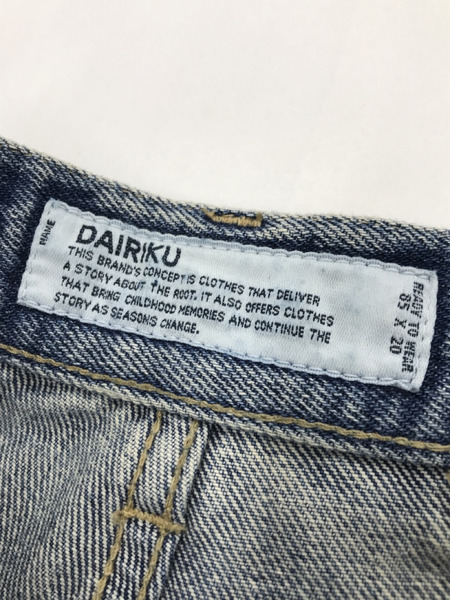 DAIRIKU 22SS デニムショーツ 23 ブルー[値下]