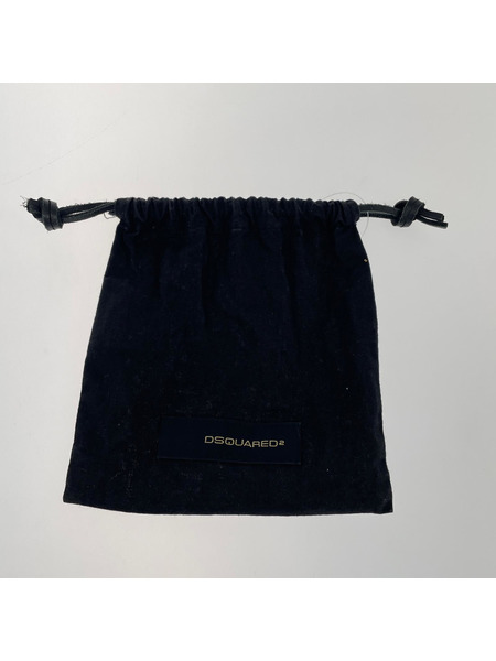 DSQUARED2 ソノ他 チェーン付キレザーベルト 黒