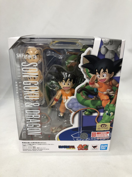ドラゴンボール S.H.Figuarts 孫悟空＆龍-40周年記念Edition- ※テープ二度貼り品