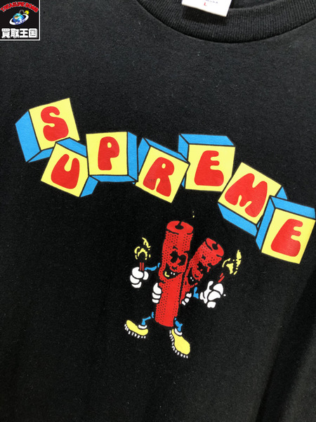 Supreme 19SS Dynamite tee/L/黒/シュプリーム