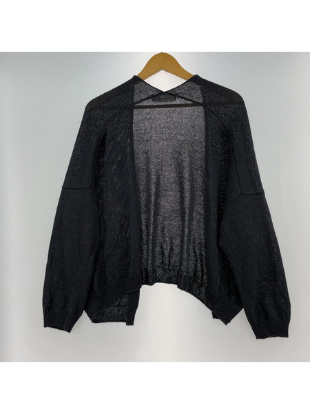 evam eva　coil yarn cardigan　グレー E241K135