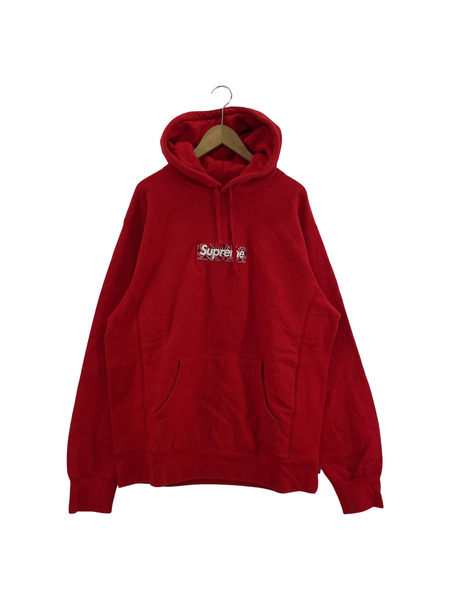 Supreme 19AW bandana BOX logo sweat shirts (XL) 赤