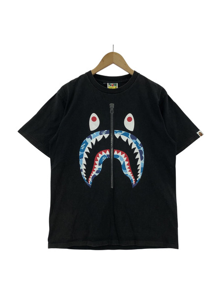 A BATHING APE　シャークカモS/Sカットソー ブラック （M）