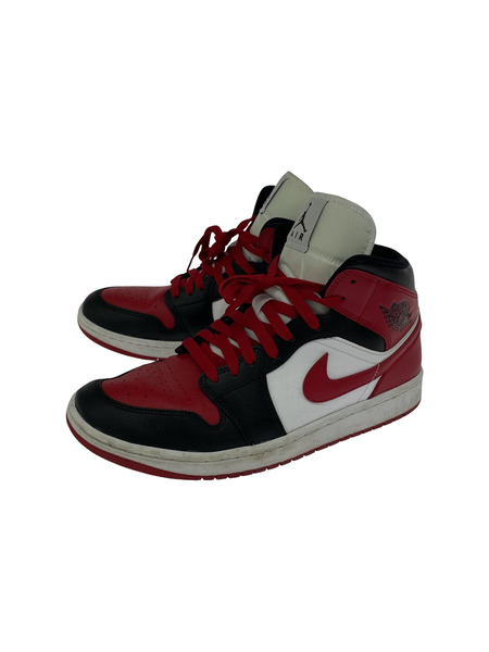 NIKE WMNS AIR JORDAN 1 MID BRED TOE 27.5cm