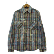 OLD・VINTAGE 長袖シャツ 80s BIGMAC Flannel Shirts ORN/BLU/YEL