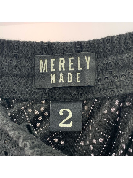 ショートパンツ MERELY MADE PREMIUM FLOWER RACE 2 黒
