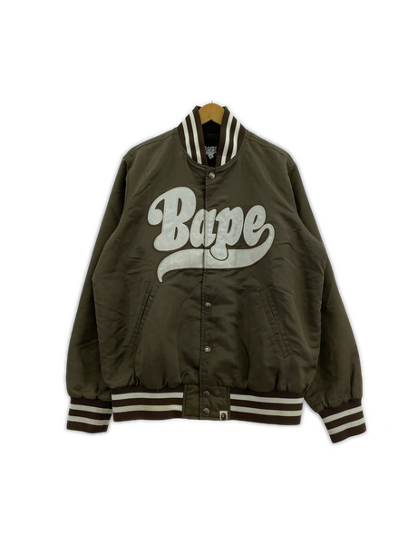 A BATHING APE ブルゾン・ジャンパー ナイロンスタジャン 茶