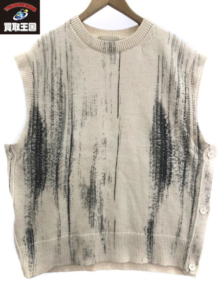 YOKE 22SS Printed Cotton Crewneck Vest 3