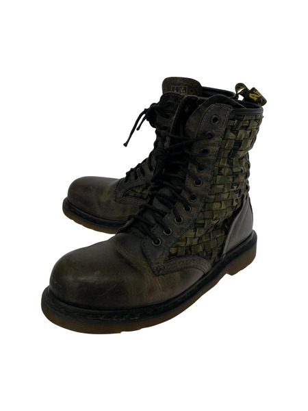 Dr.Martens カモ柄編ミ込ミレースアップブーツ UK7