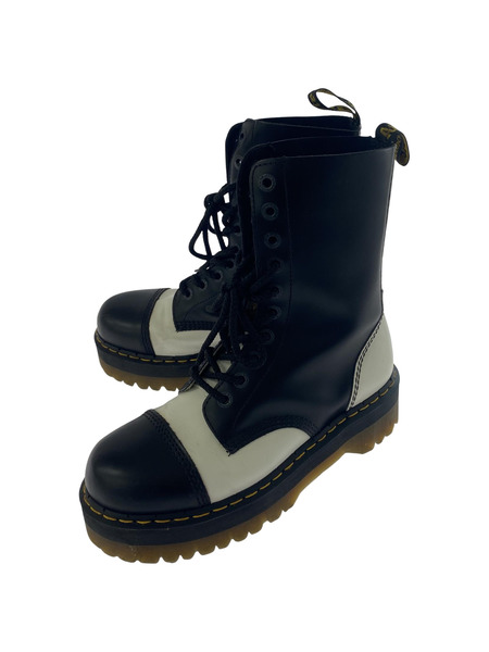 Dr.Martens クレイジーボム 10ホールブーツ 8 白×黒