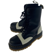 Dr.Martens クレイジーボム 10ホールブーツ 8 白×黒