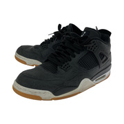 NIKE/Air Jordan 4 Retro Laser Black Gum/30cm