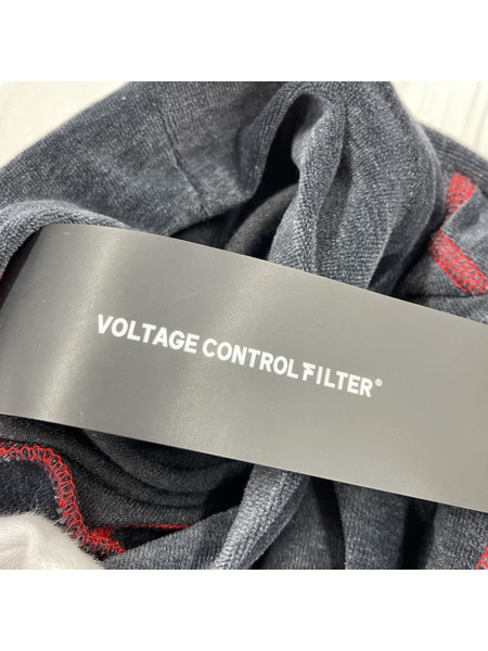 Voltage control filter モックネックベロアLSTEE 1 ブラック