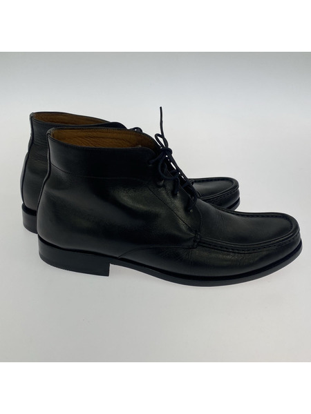 ALCUDIA モックトゥ レザーシューズ 9 BLK