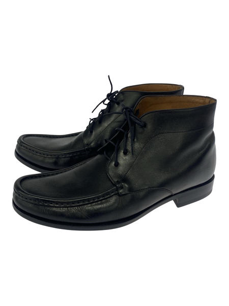 ALCUDIA モックトゥ レザーシューズ 9 BLK