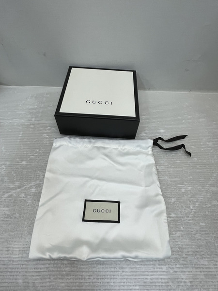 GUCCI GGマーモント シャイニーバックル ワイドレザーベルト ブラック