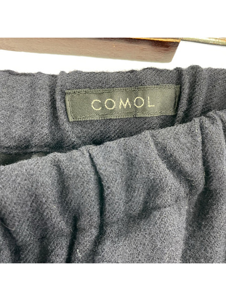 COMOLI パンツ 22AW COMOLI リファインウール ドローストリングパンツ 1 ネイビー