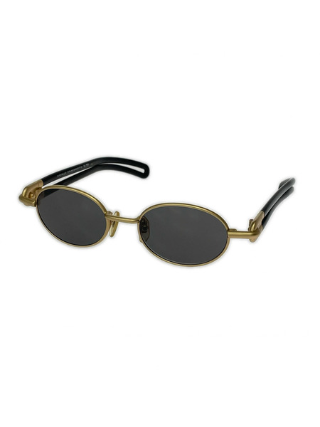 Yohji Yamamoto オーバル サングラス ブラック×ゴールド[値下]