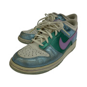 NIKE 09年 DUNK LOW GS GIRL YOUTH SNEAKERS METALLIC (24.0)