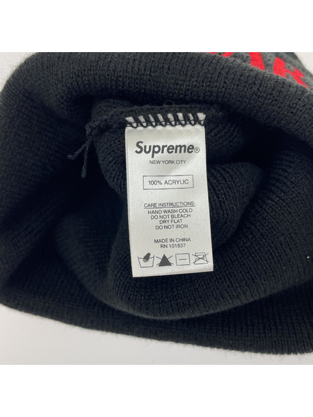 Supreme SCARFACE 17AW ニット帽 黒