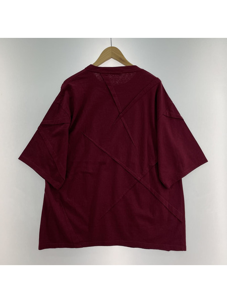 UNDERCOVER 24SS OBLIGE 再構築 プリントTee 3 ボルドー UP１D4810-1[値下]