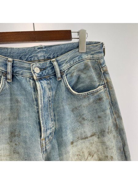 Acne Studios デニム・ジーンズ 2021F Penicillin ダメージワイドデニムパンツ
