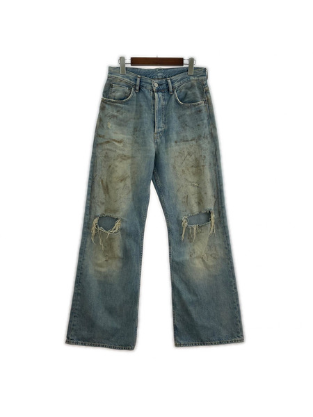 Acne Studios デニム・ジーンズ 2021F Penicillin ダメージワイドデニムパンツ