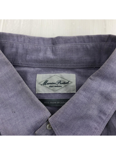 marvine pontiak shirt makers ボタンダウンシャンブレーシャツ