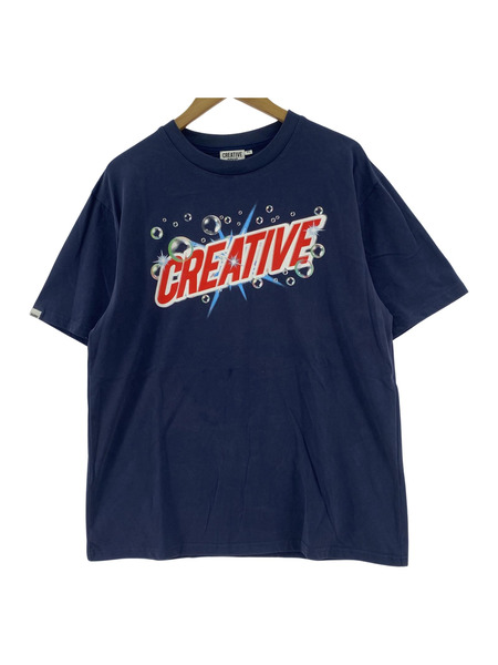 creative drug store S/Sカットソー 洗剤ロゴ XL NVY