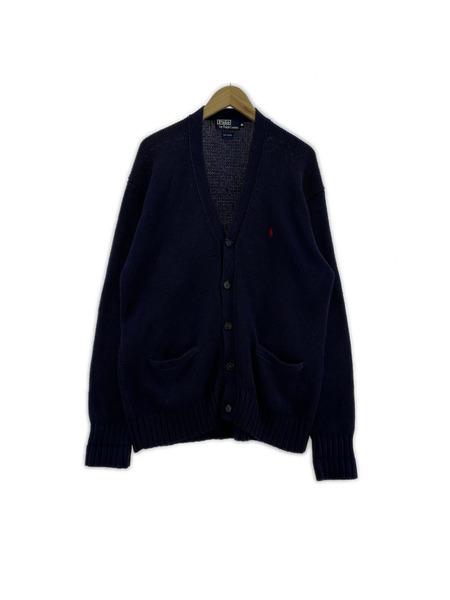 POLO RALPH LAUREN L/Sニットカーディガン M NVY[値下]