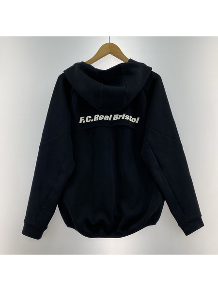 F.C.R.B. パーカー（ジップアップ） VENTILATION TRAINING HOODIE  黒