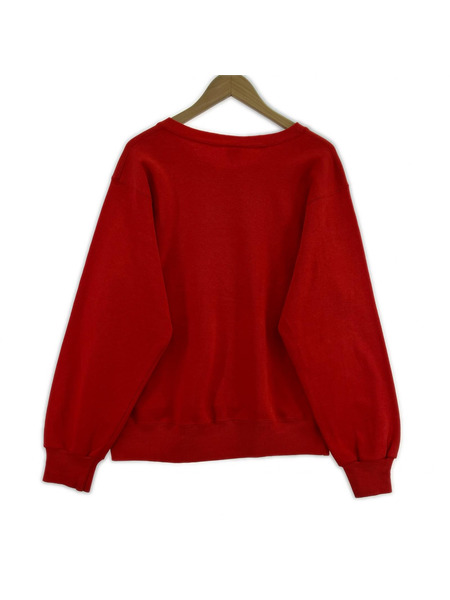 Champion スウェット・トレーナー 80s トリコタグ カレッジスウェット レッド(M)