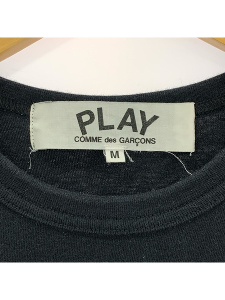 PLAY COMME des GARCONS 半袖Tシャツ・カットソー ハートワッペン S/Sカットソー 黒 M