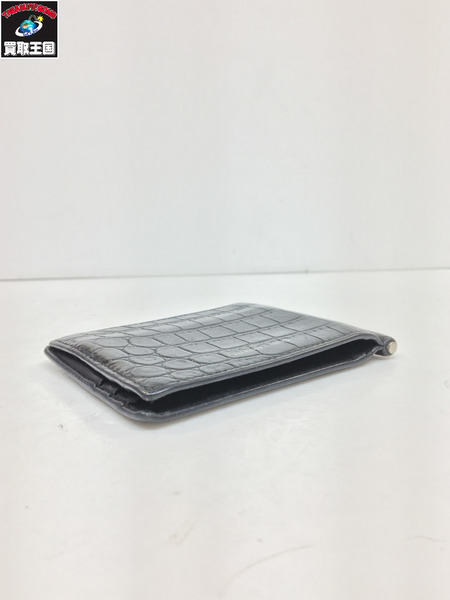 小銭入れ・コインケース イーストウェスト　クロコ　マネークリップ