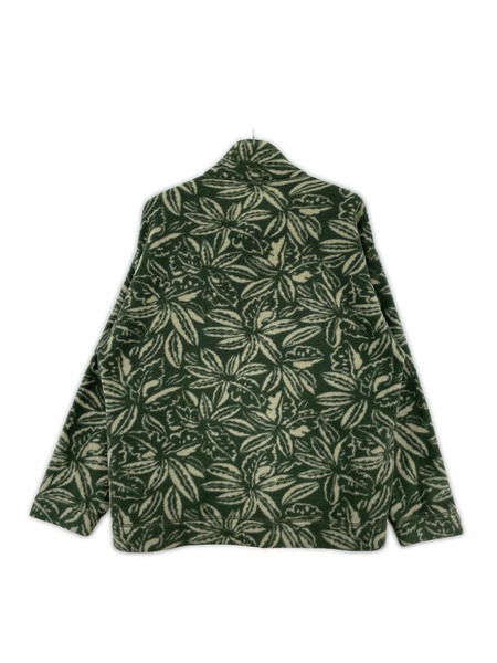 patagonia ジャケット フリース リーフ柄 緑