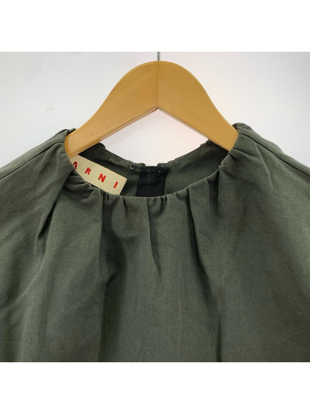 MARNI コットンリネンワンピース 38