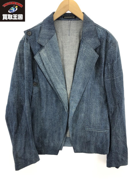 Yohji Yamamoto POUR HOMME 21SS 8OZ DENIM BELT SHORT JACKET[値下]