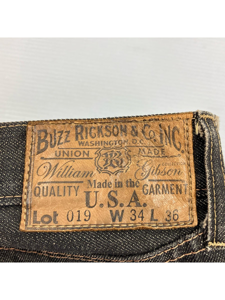 Buzz Rickson's デニム・ジーンズ Lot.019 USA製 大戦モデルW34L36