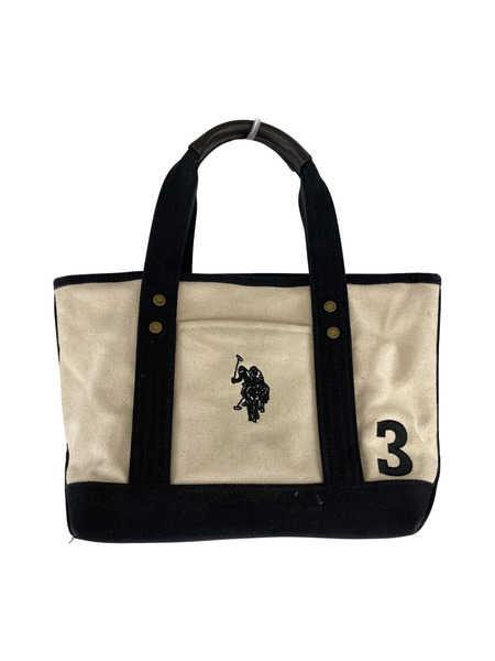 POLO RALPH LAUREN ソノ他バッグ トート ベージュ/黒