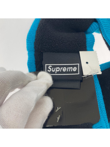 Supreme×NEW ERA 17AW Reflective Logo Headband ヘアバンド 水色