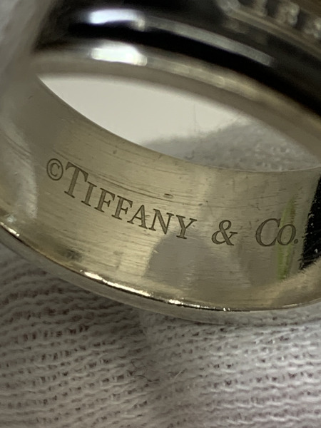 Tiffany&Co. シルバー×チタン 1837 リング 19号 本体のみ ティファニー 指輪 925TI ブラックチタン