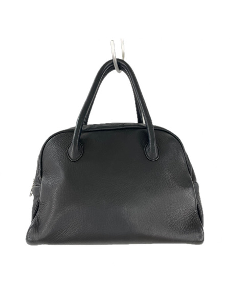 Aeta BOSTON S 鹿革×豚革 レザーミニボストンバッグ 黒 DA25[値下]