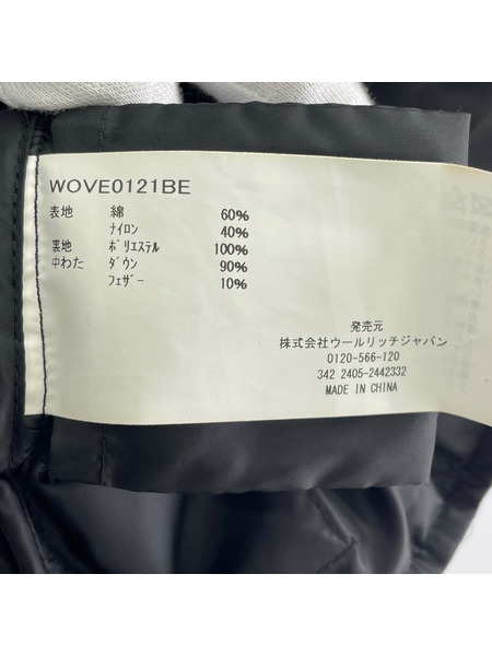 WOOLRICH ジャケット NYLON/COTTON ダウンベスト BLACK SIZE:L