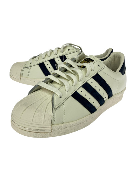 adidas スニーカー SUPER STAR 80s DLX BLU 26cm