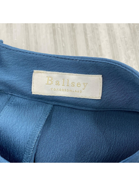 BALLSEY 長袖ワンピース タック ワンピース ブルー