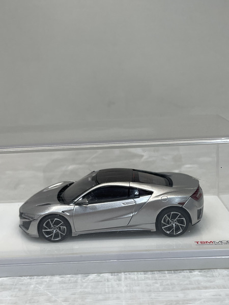 1/43スケールカー 1/43 ホンダ NSX 2017 ソースシルバーメタリック[TSMモデル]