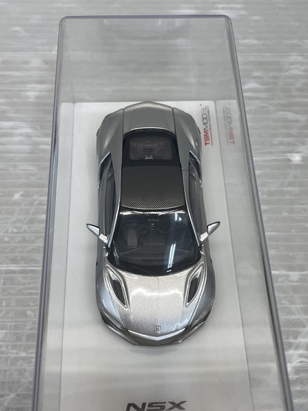1/43スケールカー 1/43 ホンダ NSX 2017 ソースシルバーメタリック[TSMモデル]
