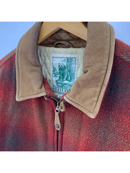 OLD・VINTAGE ジャケット GOLDEN BEAR オンブレ ウールジャケット(M) ブラウン系
