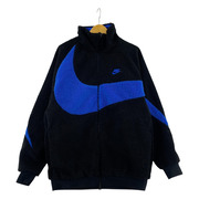 NIKE SWSH FULL ZIP JKT ブルー/ブラック (L)